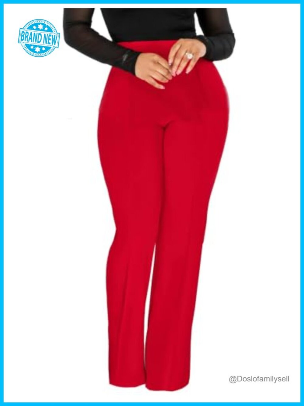 High Waisted Stretch Straight Leg Bootcut Work Pants Business Casual Yoga
